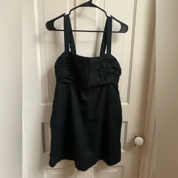Abercrombie & Fitch Emerson Wide Strap Mini Dress Black Medium - Picture 3 of 9